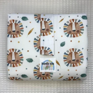 cambiador panal artesanal hecho a mano personalizado handmade cabezas de león