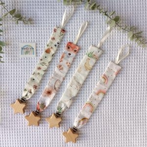 Chupeteros artesanales bebé hechos a mano handmade personalizados