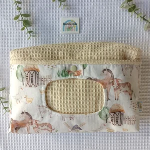 Pañalera artesanal neceser hecho a mano personalizado handmade animales de la granja