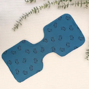 toalla lactancia artesanal personalizada hecha a mano handmade azul zorritos